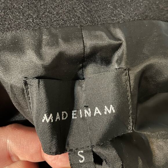 MADEINAM designer overcoat black - Picture 6 of 10